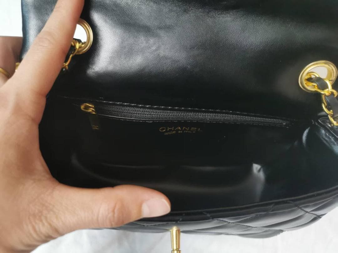 箱付 VVIP CC ロゴブラック キルティングショルダーバック　ノベルティ