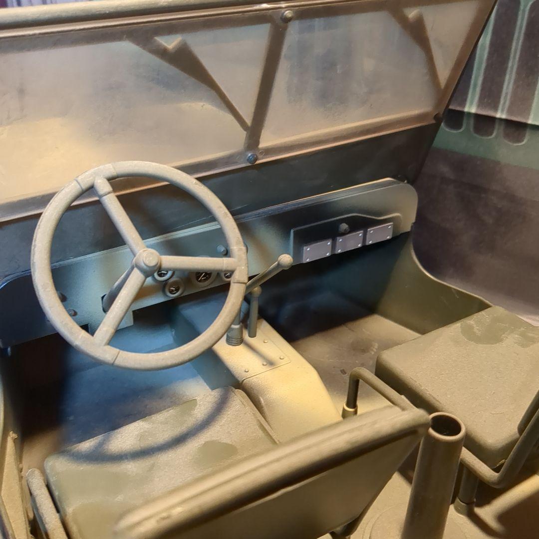 1/6 12インチ 第二次世界大戦アメリカ軍ジープウィリスMB カスタム迷彩