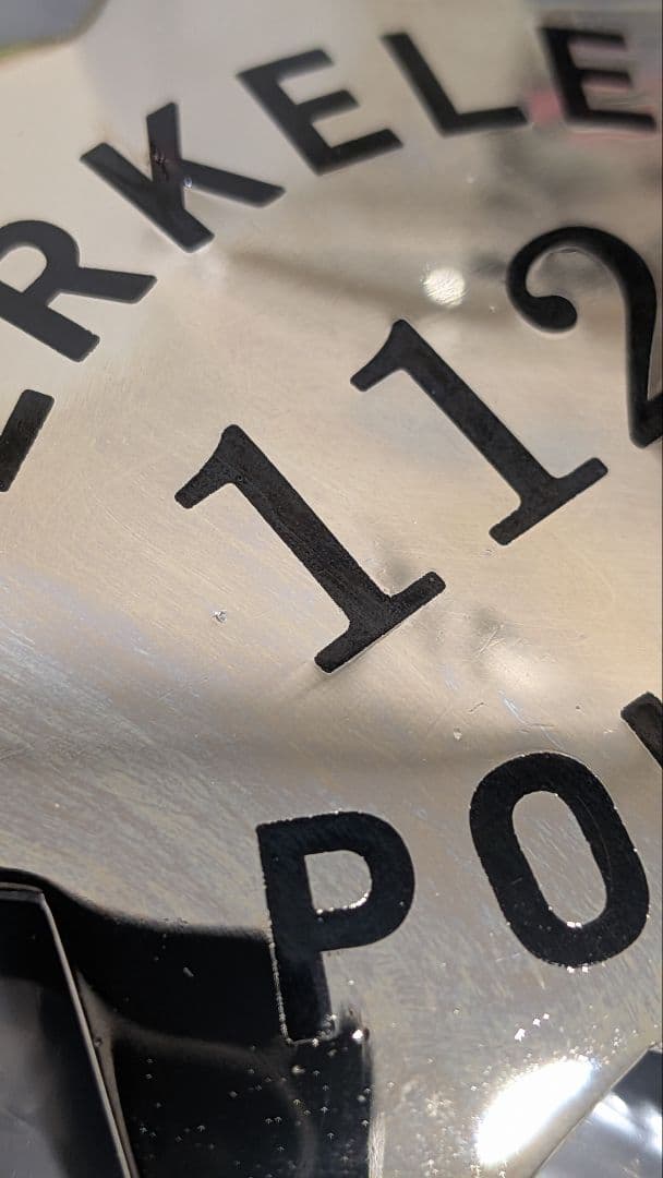 BERKELEY POLICE 112 セカンドバッジ