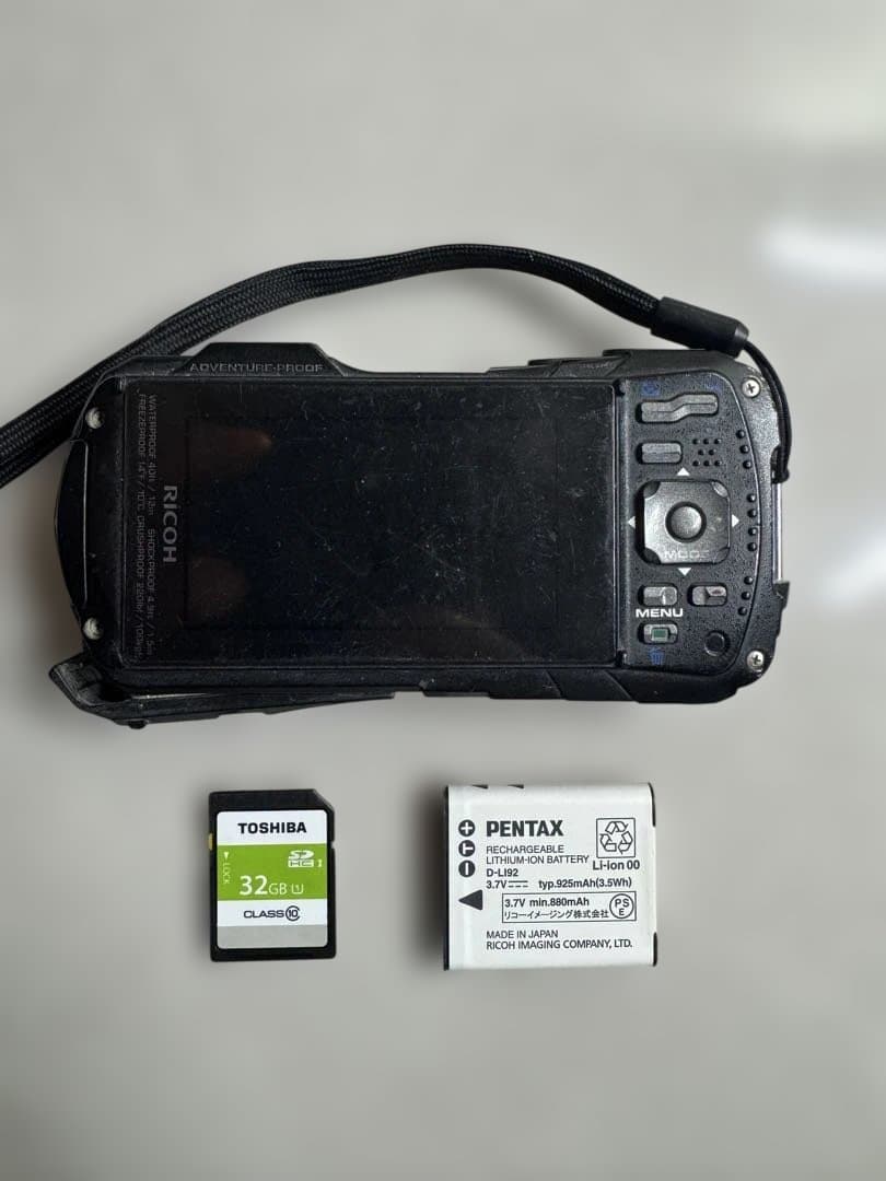 【32G SDカード付】動作確認済RICOH WG-30コンパクトデジタルカメラ