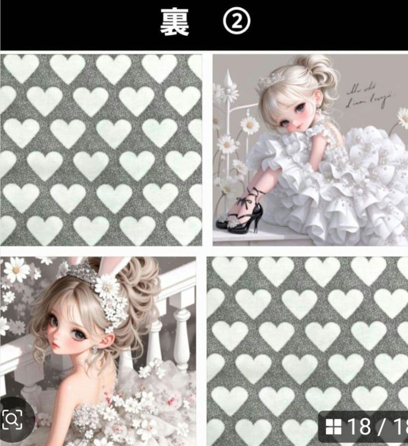 K☆K。。。★★様　　オーダー確認用　　かわいい女の子パネル生地　ハンドメイド