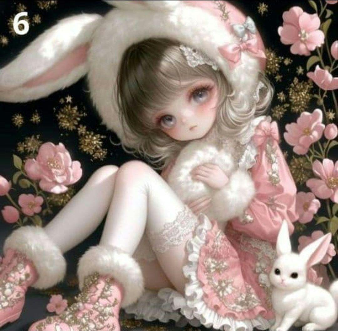 K☆K。。。★★様　　オーダー確認用　　かわいい女の子パネル生地　ハンドメイド