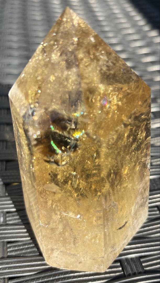 【天然石】爆虹　シトリン　タワー①