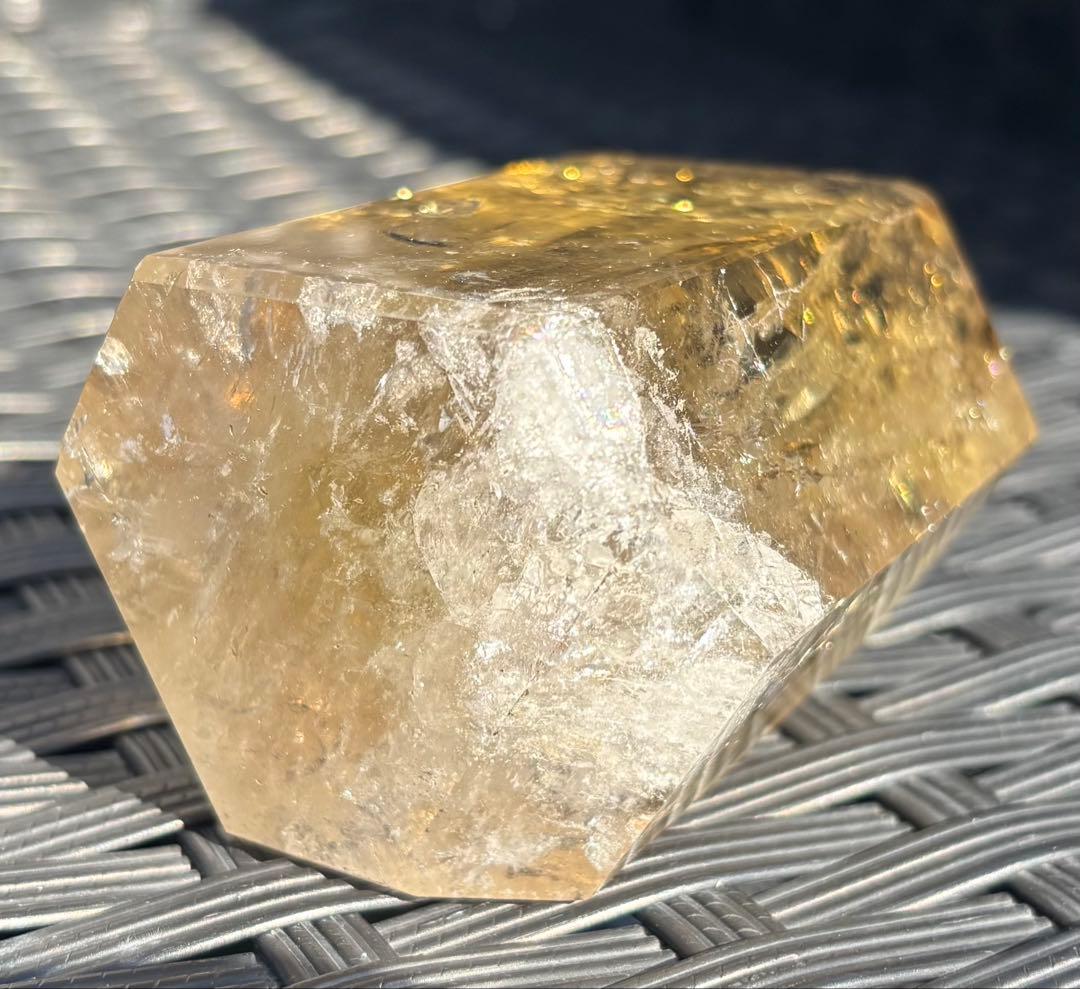 【天然石】爆虹　シトリン　タワー①