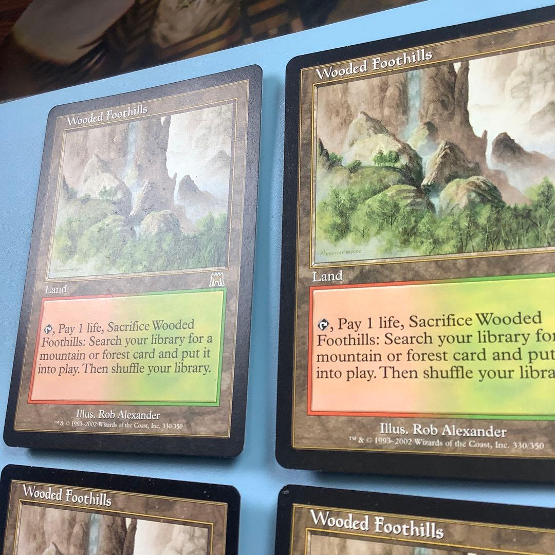 樹木茂る山麓/Wooded Foothills ONS英語4枚セット