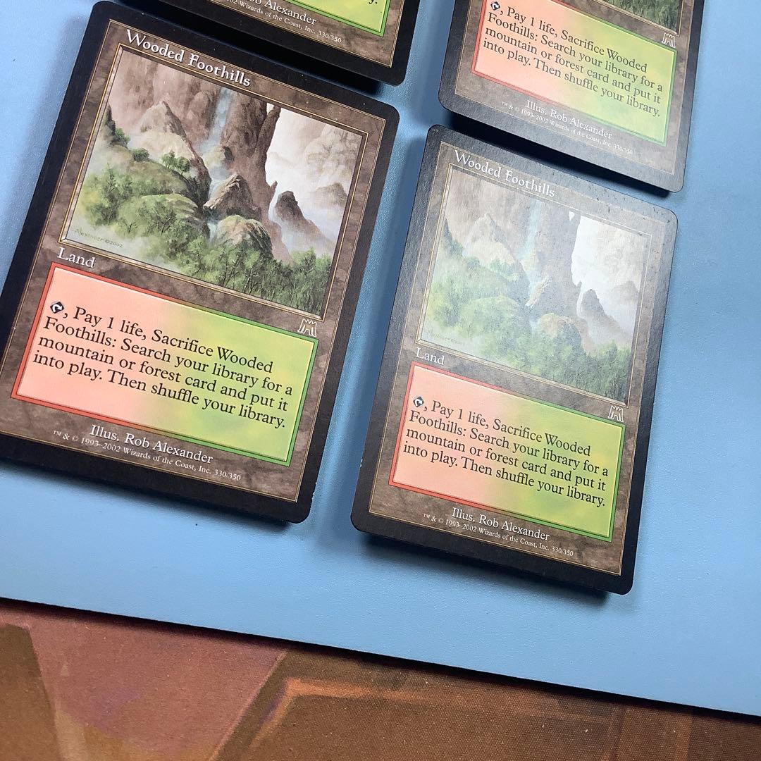 樹木茂る山麓/Wooded Foothills ONS英語4枚セット