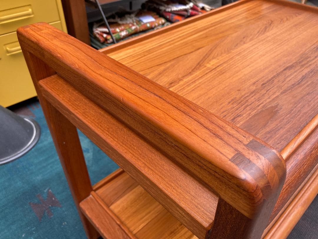 北欧ヴィンテージ☆SALLING STOLEFABRIK 社／ワゴン／チーク材