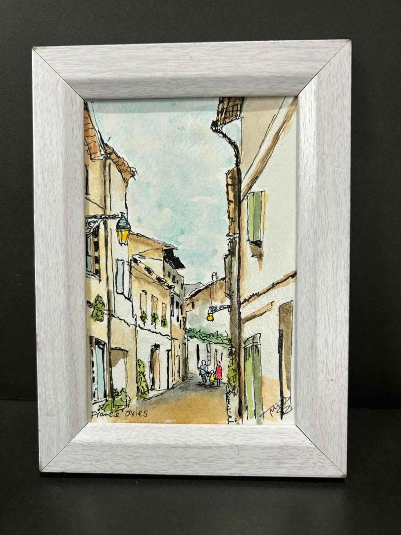 makiaさん専用小さな水彩画原画　イタリア　カルカータ　他５点　　7151