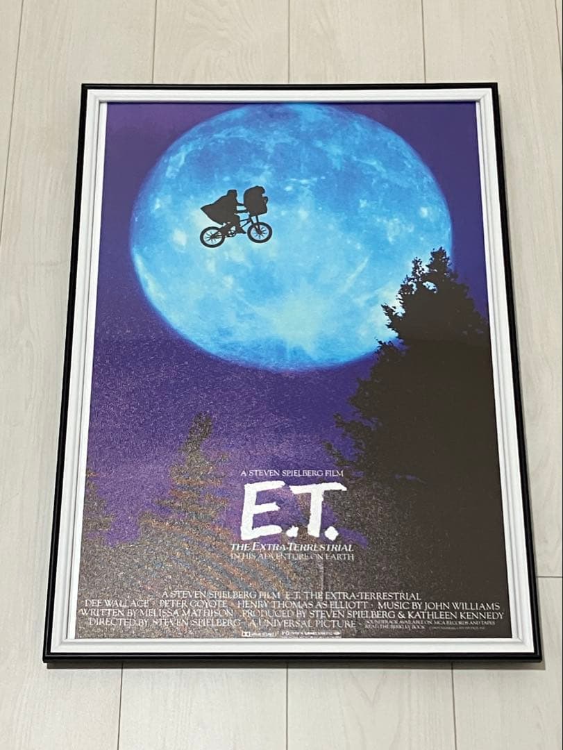 【額縁付き】E.T. 映画 A2 ポスター