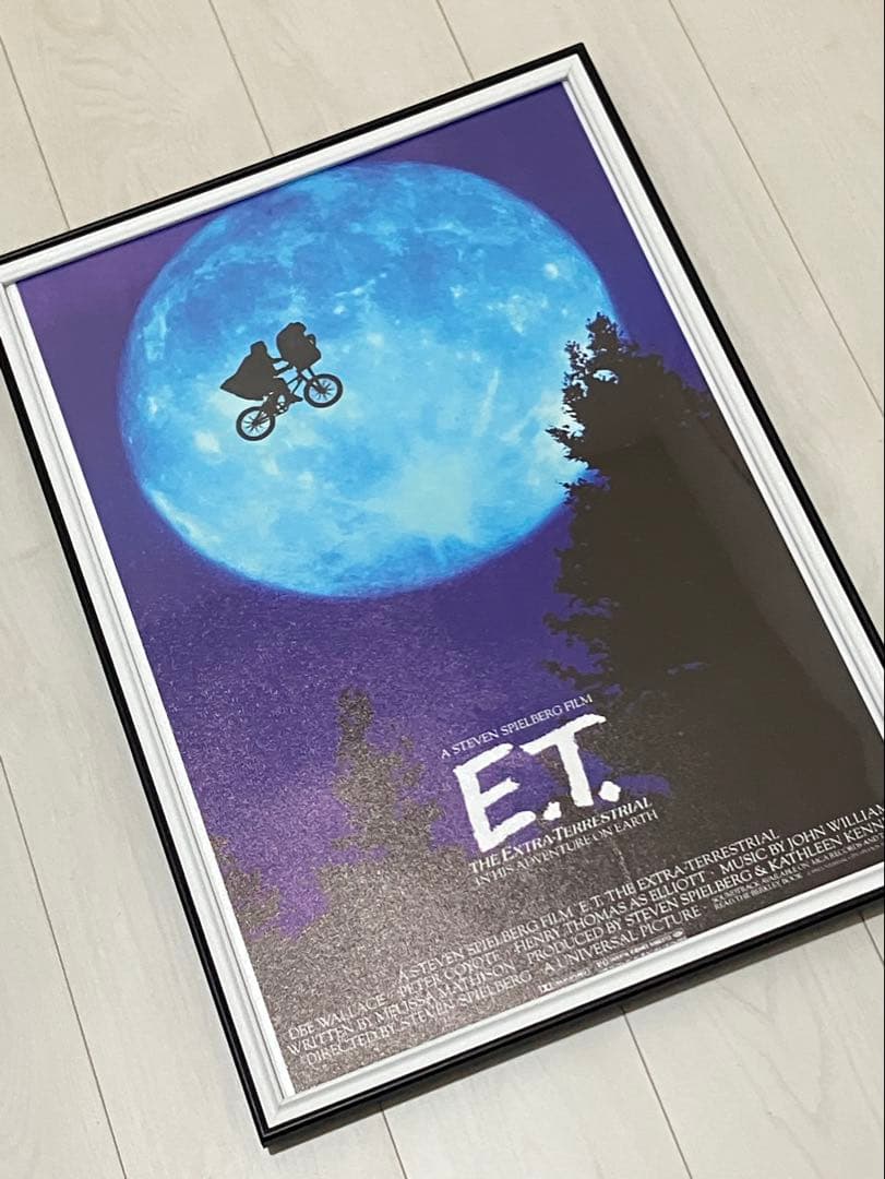 【額縁付き】E.T. 映画 A2 ポスター