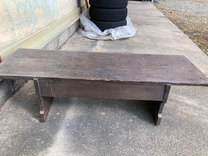 アンティークシンプル木製机