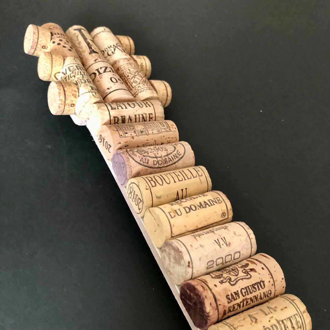 ワインコルク　コルクアート エレキギター　ハンドメイド　インテリア