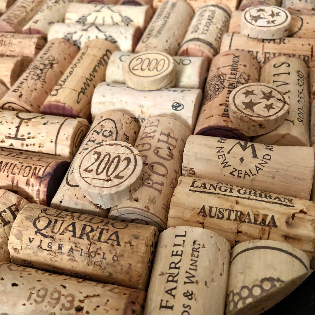 ワインコルク　コルクアート エレキギター　ハンドメイド　インテリア