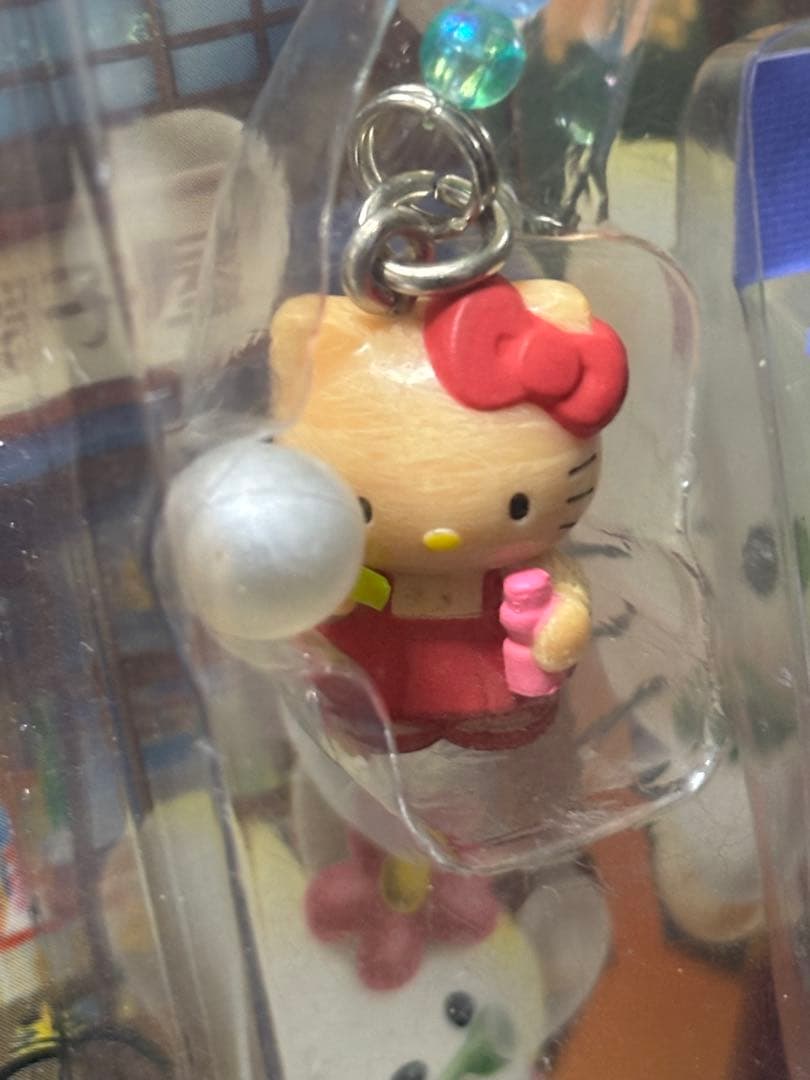 サンリオ　キティ　夕焼けはろうきてぃ　ストラップ　根付け　レトロ