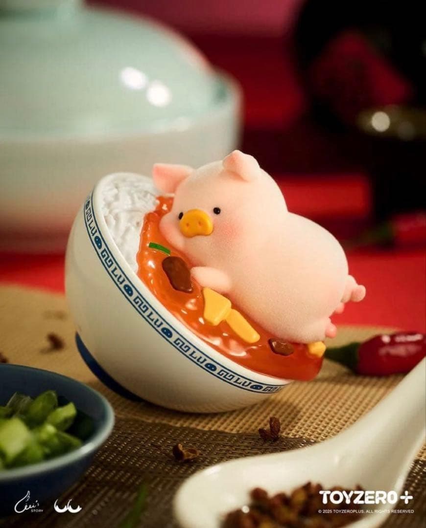 最新作　Lulu子豚　luテーブル　中華　8体ランダム　未開封箱
