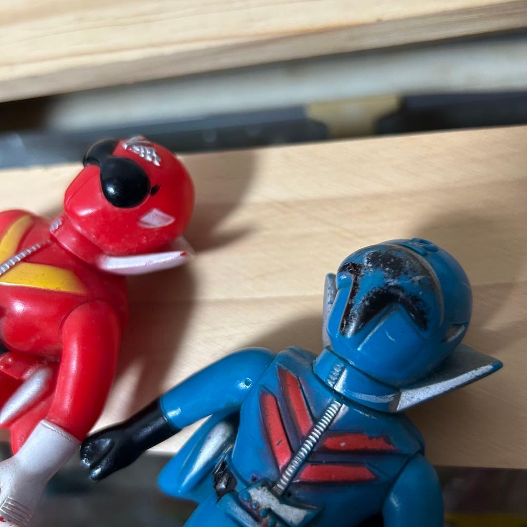 秘密戦隊ゴレンジャー　ソフビ　ポピー　5体セット　当時物　年代物