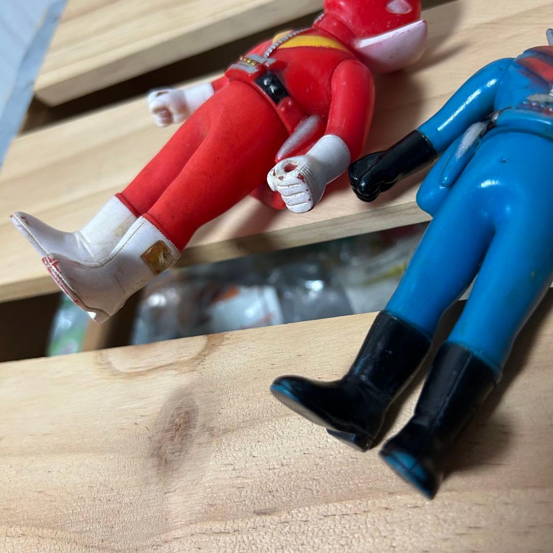 秘密戦隊ゴレンジャー　ソフビ　ポピー　5体セット　当時物　年代物