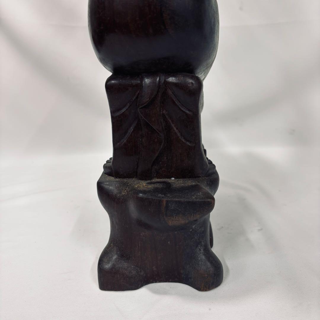 午年　木彫り 彫刻 置物 馬 女性像 セット 約60cm アンティーク オブジェ