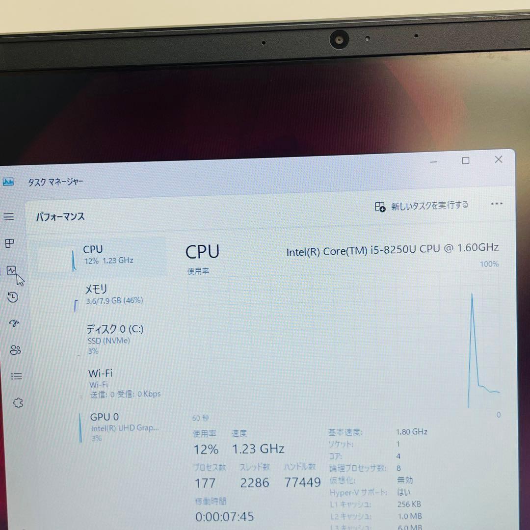 #153 レノボ ThinkPad E580 i5-8250U 8gb 256G