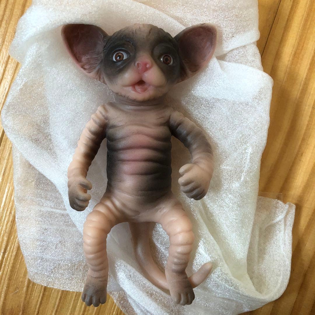 お値下げ中！セール中！リボーンドール フルシリコン リアルな猫