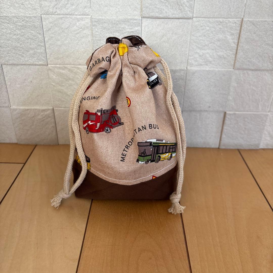 入園入学準備 7点セット 働く車 ブラウン ベージュ 男の子