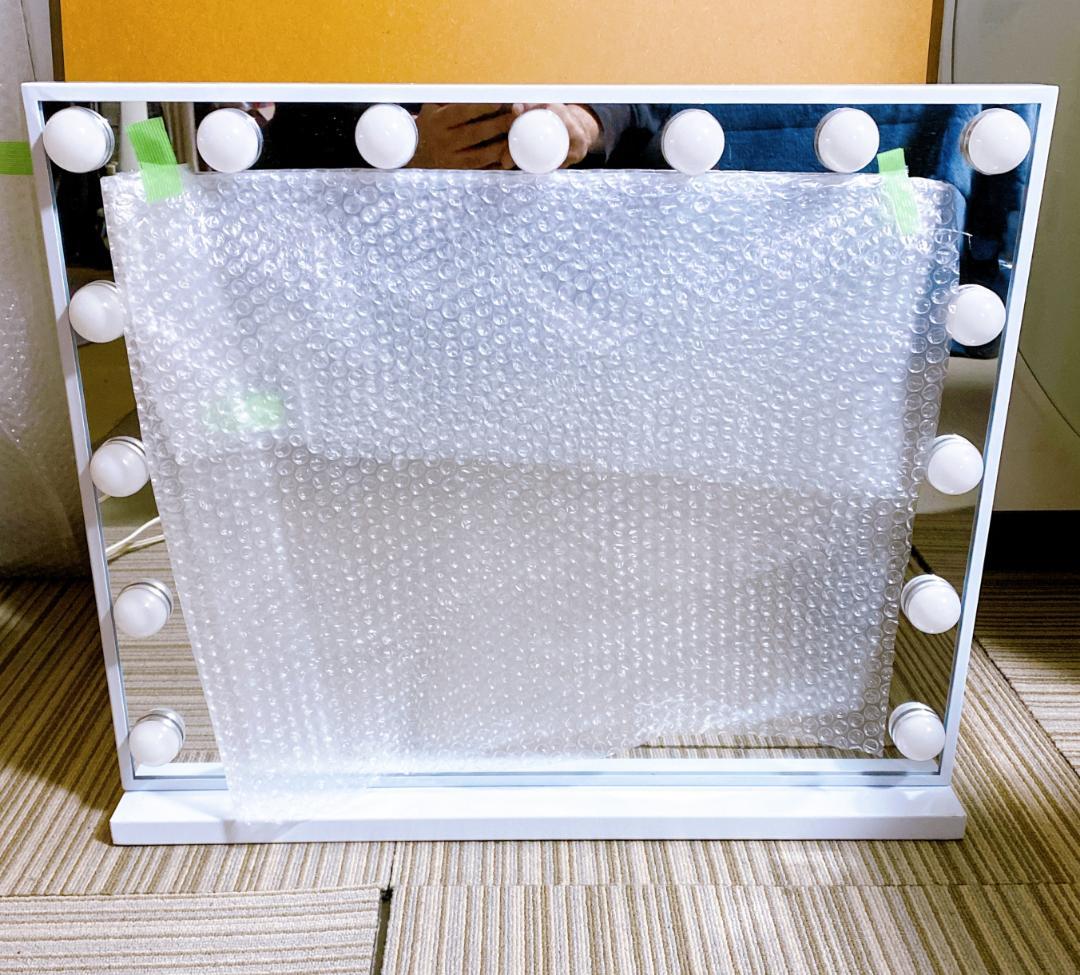 Hansong 女優ミラー 卓上ミラー LEDミラー 58×48×12