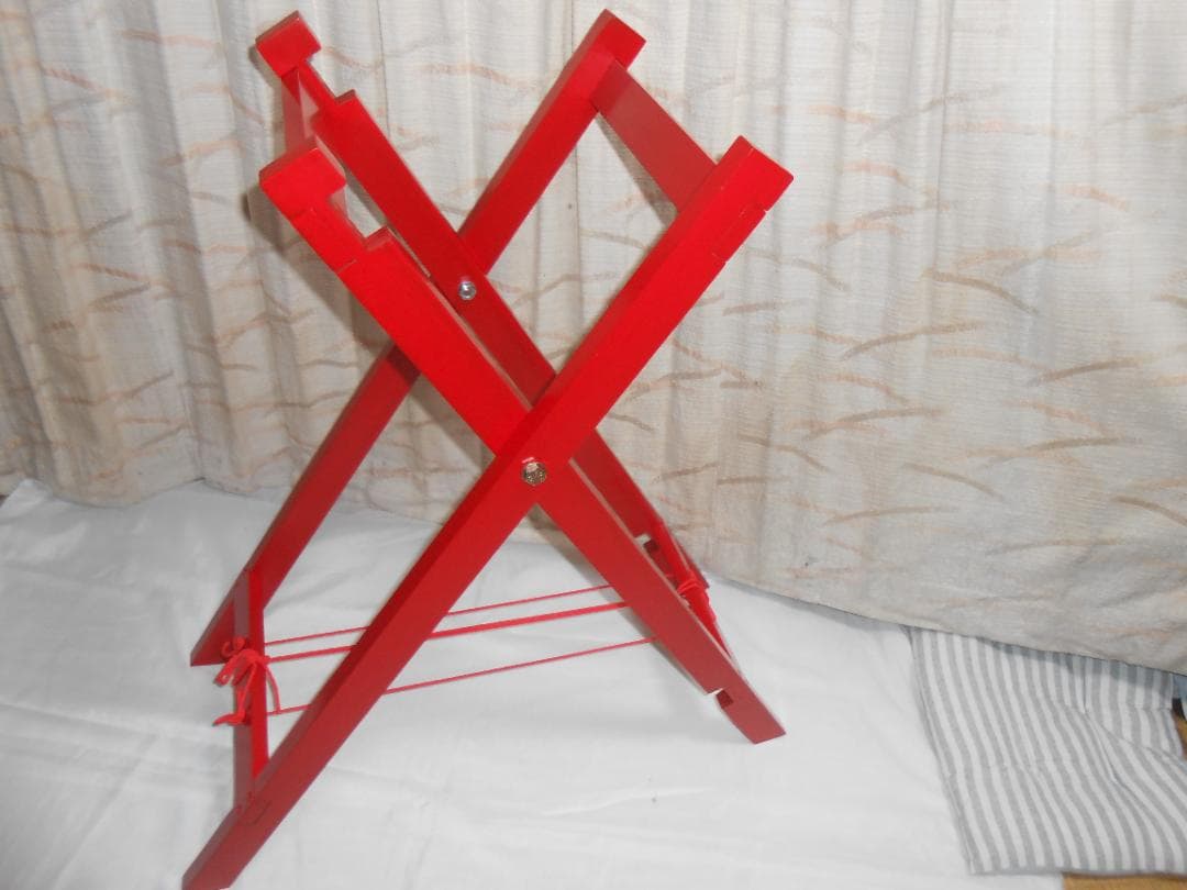 新品未使用(送料無料)20.000円　大太鼓用可動式赤い和太鼓スタンド