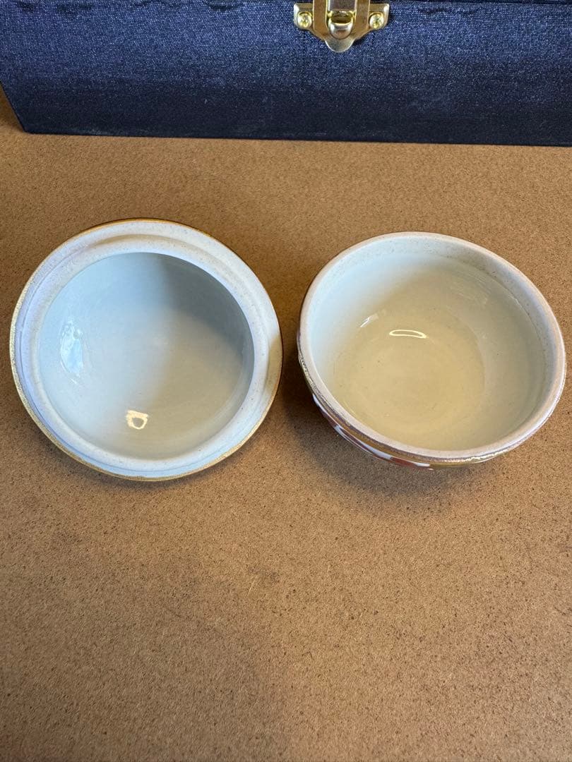 未使用品　ベンジャロン工房 小物入れ ＆ ミニプレート3枚 セット