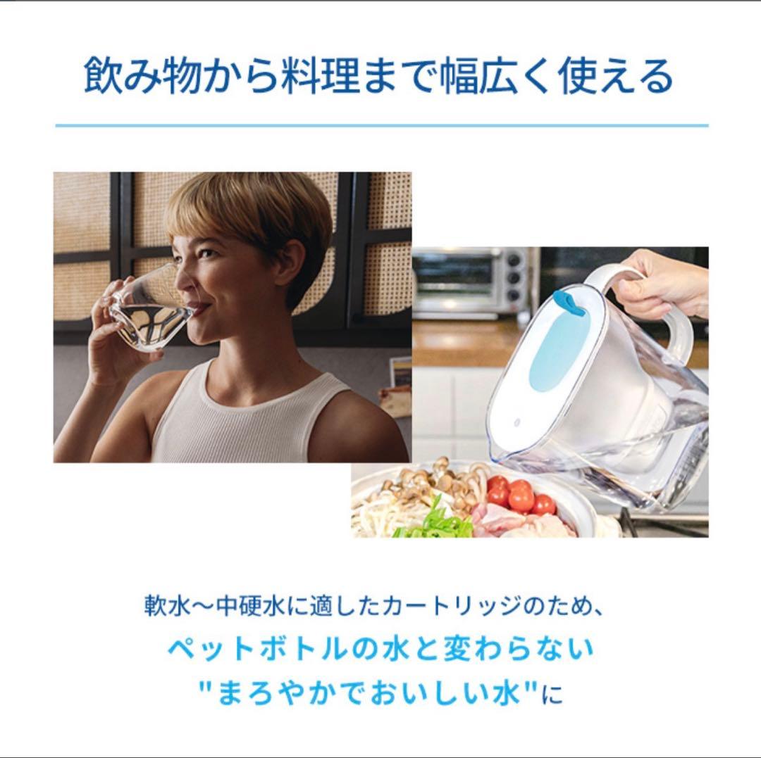 ブリタ浄水器カートリッジ８個セット(液晶メモ付き)