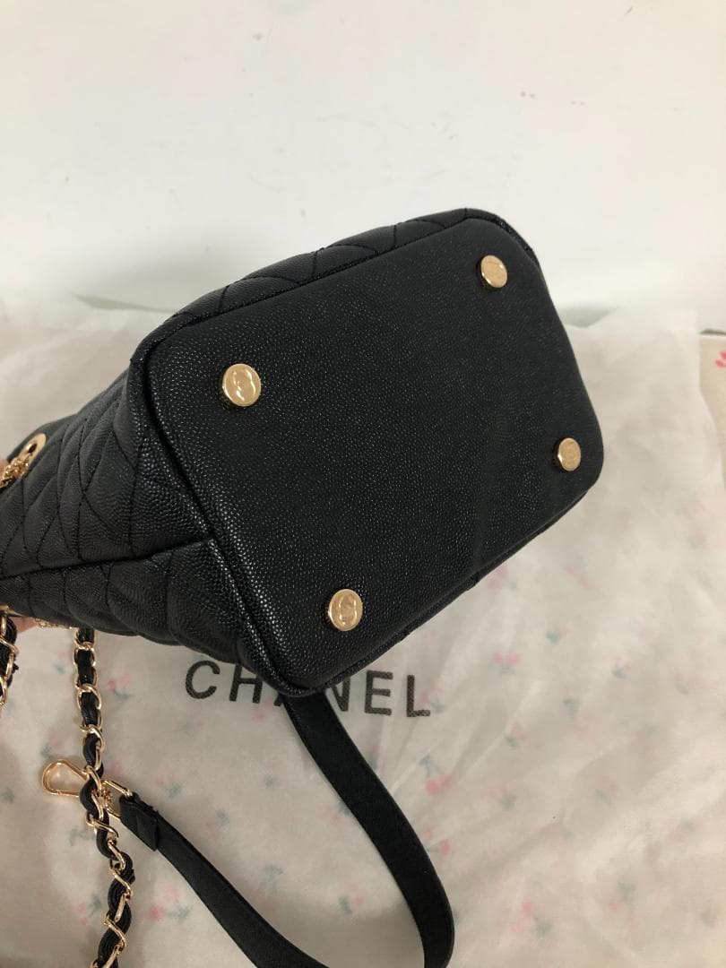 防塵袋付き ブラックショルダーバッグ黒ノベルティ