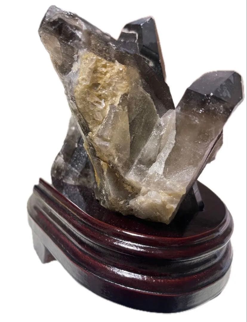 迫力　特大モリオンクラスター1960g約15cm×約13cm約9.5cm