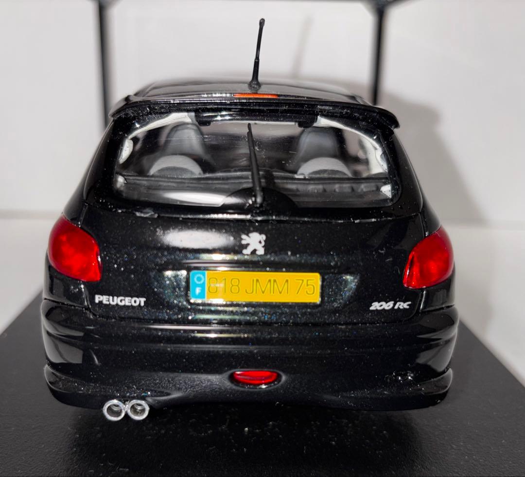 至高 1/18 ノレブ プジョー 206 RC 黒 絶版 16年物ワンオーナ箱有