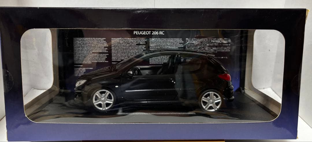 至高 1/18 ノレブ プジョー 206 RC 黒 絶版 16年物ワンオーナ箱有