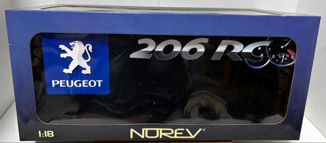 至高 1/18 ノレブ プジョー 206 RC 黒 絶版 16年物ワンオーナ箱有