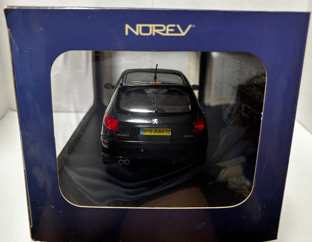 至高 1/18 ノレブ プジョー 206 RC 黒 絶版 16年物ワンオーナ箱有