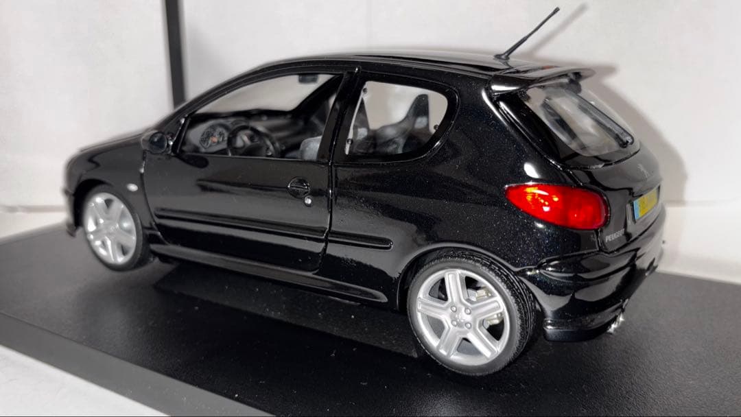 至高 1/18 ノレブ プジョー 206 RC 黒 絶版 16年物ワンオーナ箱有