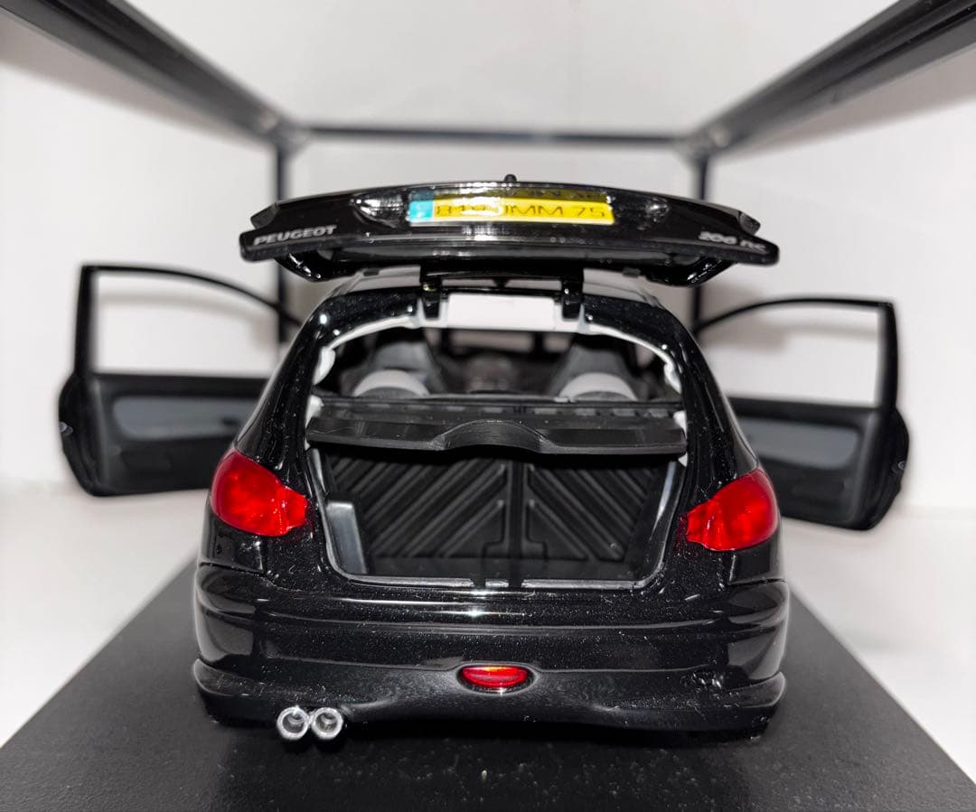 至高 1/18 ノレブ プジョー 206 RC 黒 絶版 16年物ワンオーナ箱有