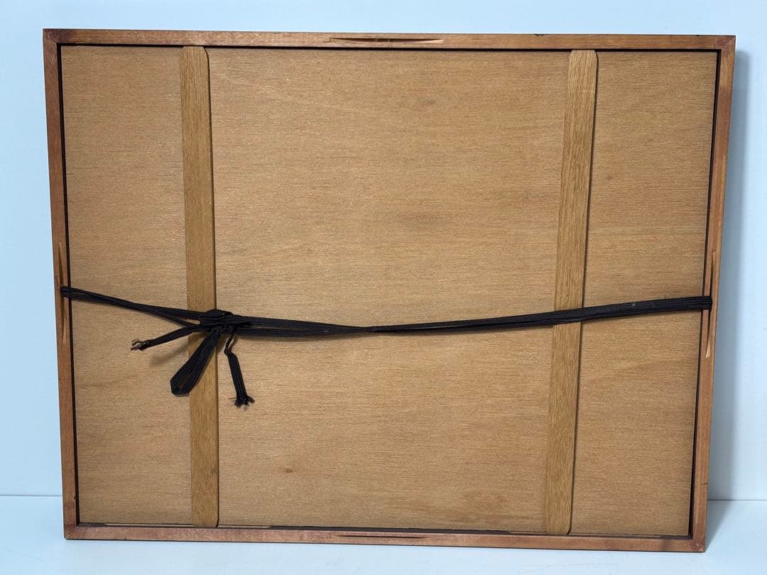 #大本靖 木版画 A.P. 北の桜B 直筆サイン