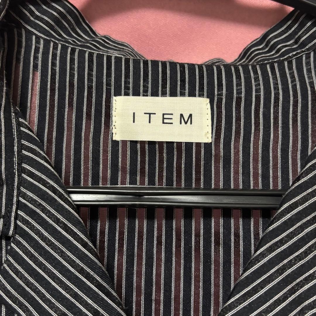 工藤大輝 ITEM half sleeve sheer shirt