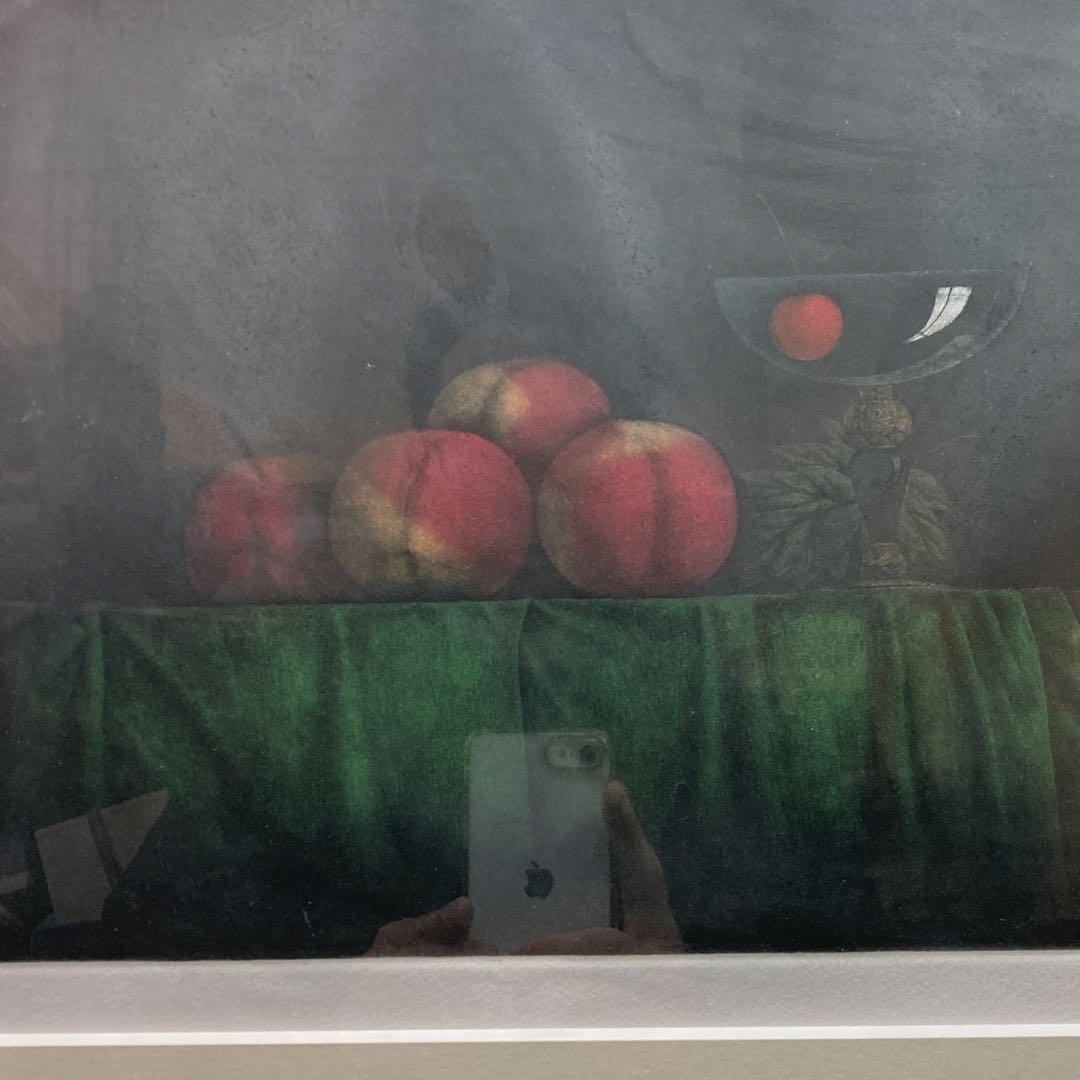 【美品】横井巴ヨコイトモエ 「ワイングラスとチェリー」 58/100 メゾチント