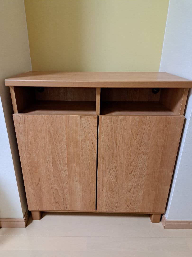 LOWYA ナチュラル キャビネット 幅74cm