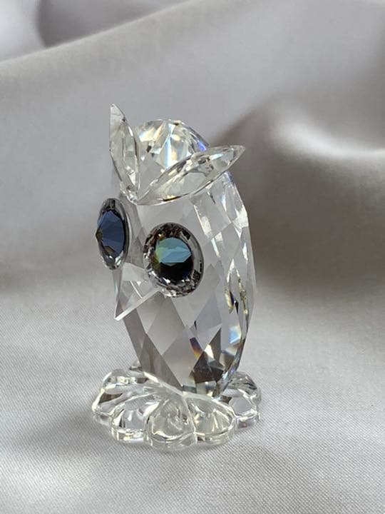 スワロフスキー　レア　2011年廃盤品　置物　ふくろう　クリスタル　ガラス