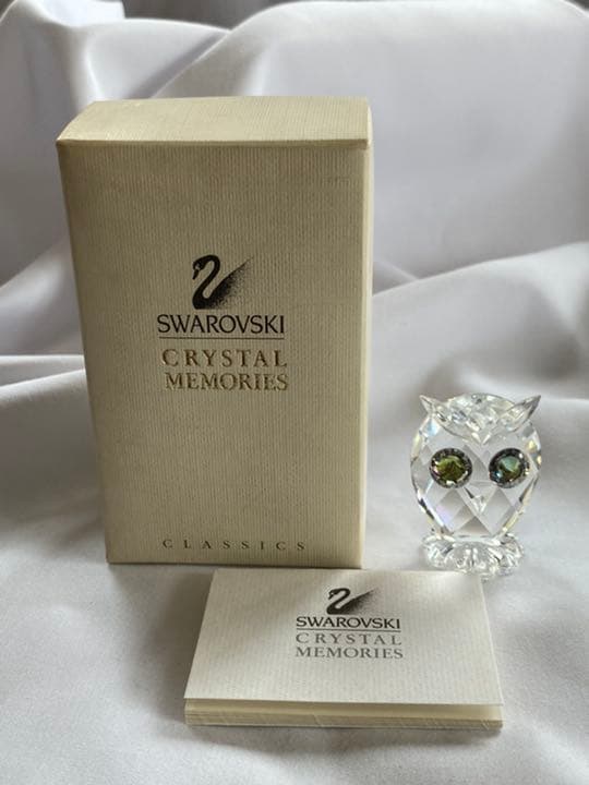 スワロフスキー　レア　2011年廃盤品　置物　ふくろう　クリスタル　ガラス