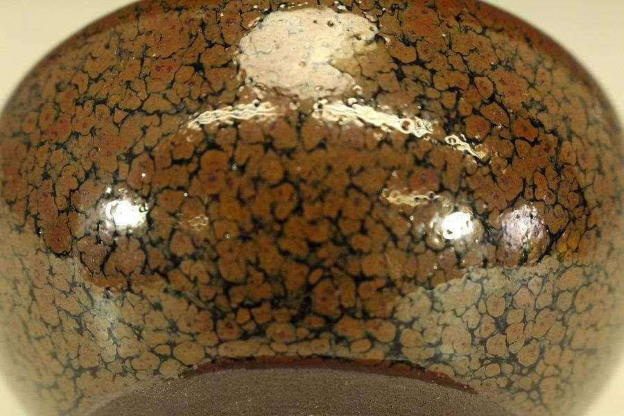 中国美術 油滴天目 在銘 碗 φ8.8cm(LC511)