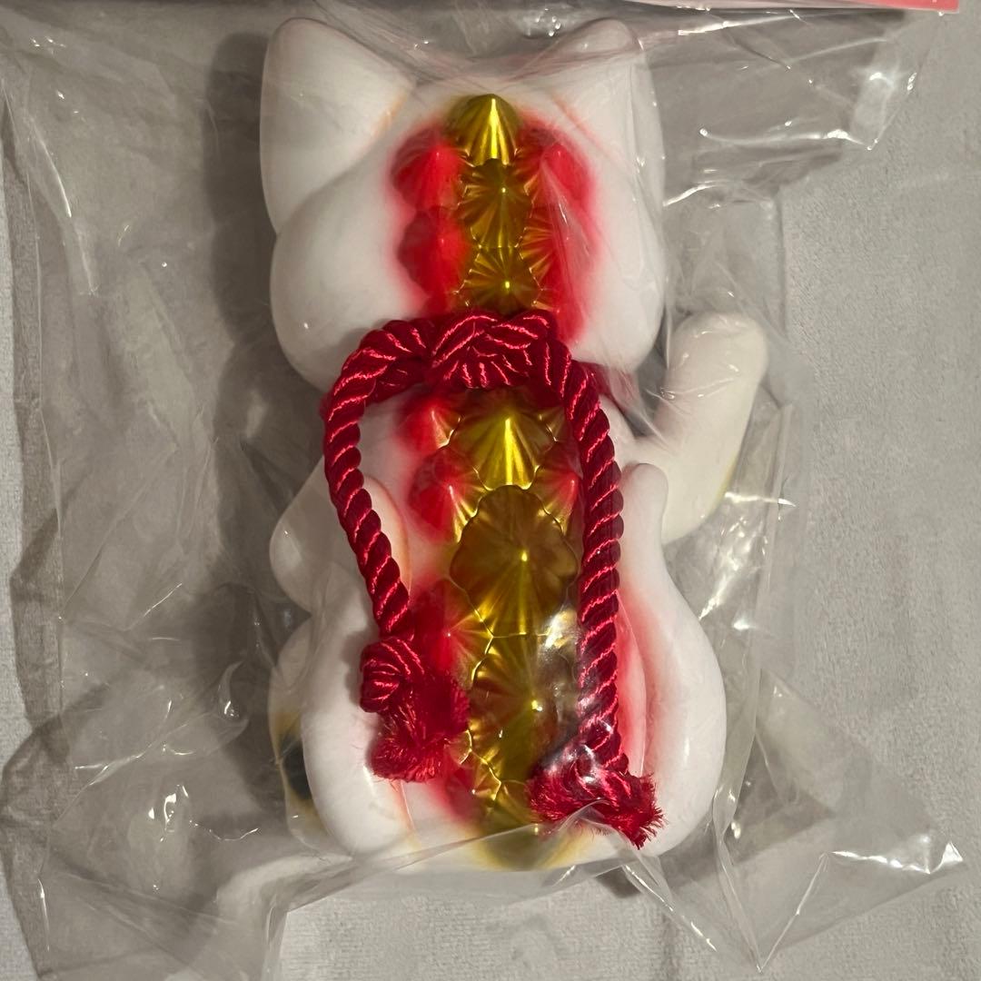 ★新品未開封★ 小夏屋 大招きネゴラ 白招き猫 ソフビ ホワイト