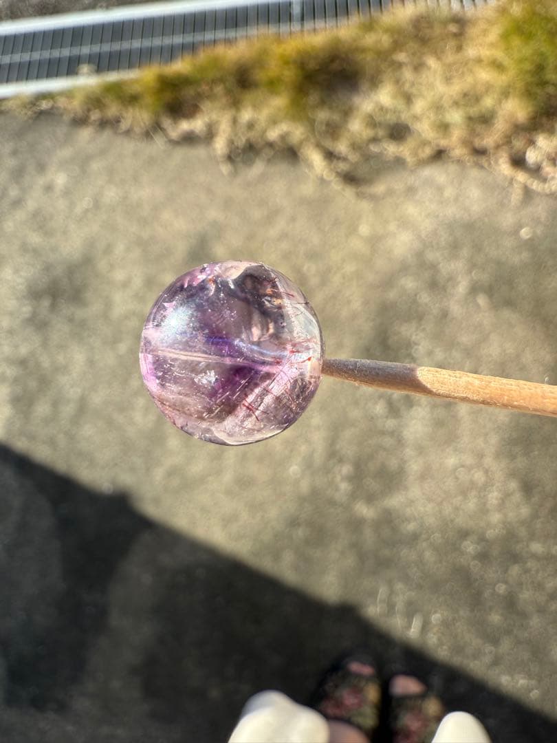 天然石 高品質スーパーセブン 丸玉 5粒セット