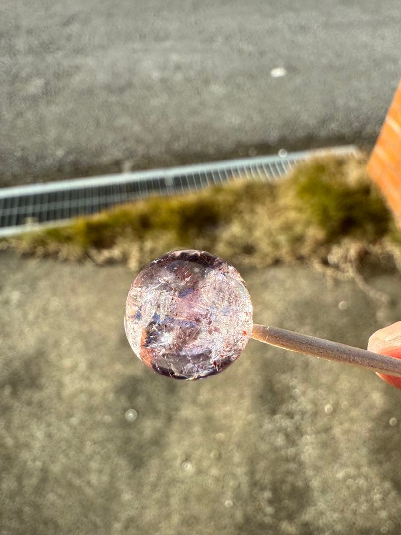 天然石 高品質スーパーセブン 丸玉 5粒セット