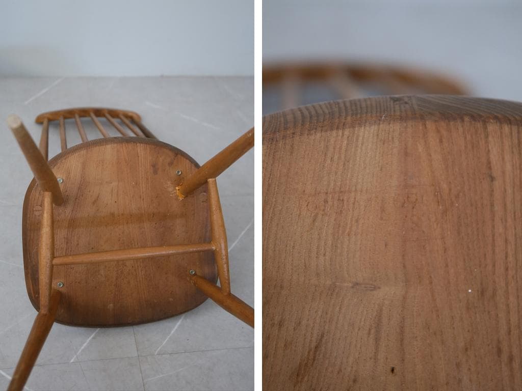 英国アンティークERCOLアーコールゴールドスミスチェア/イス(92-262-2