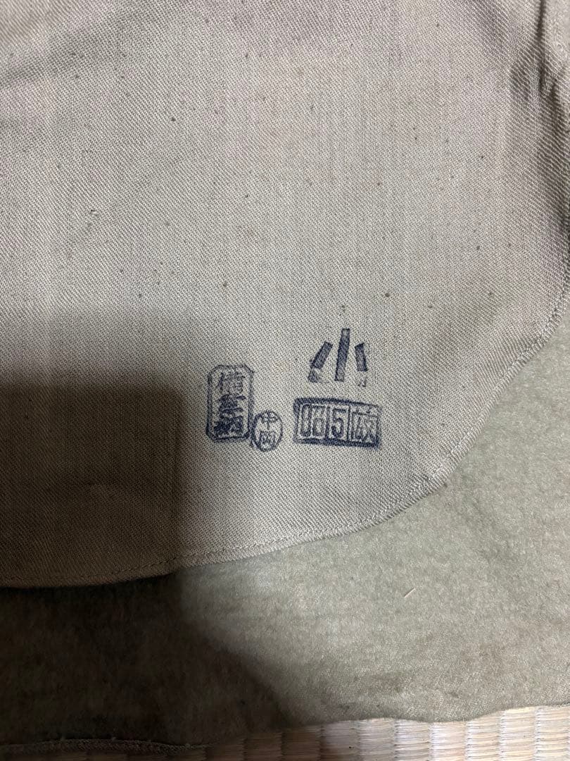 【美品】旧日本陸軍　丸首襟シャツ【昭和15年製】