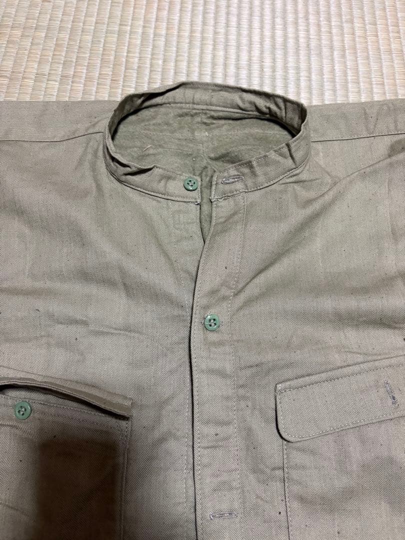 【美品】旧日本陸軍　丸首襟シャツ【昭和15年製】